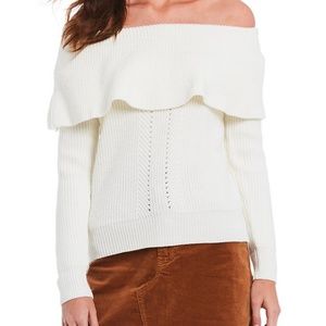 Off the shoulder sweater